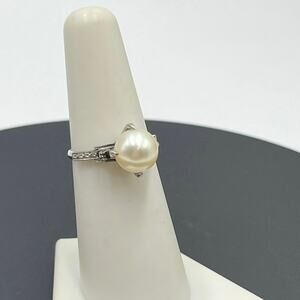 S.P.M. Sun Platinum Metal Vintage Japanese Alloy 1930
Blend Pearl Ring Sz 6.25